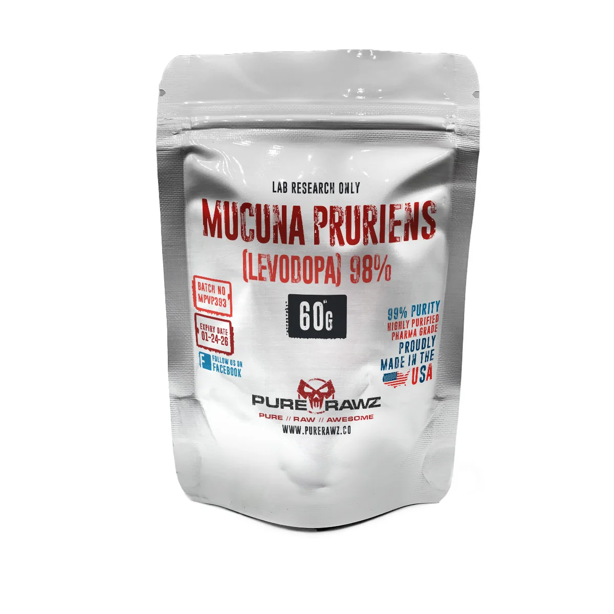 Mucuna Pruriens (Levodopa) 98%