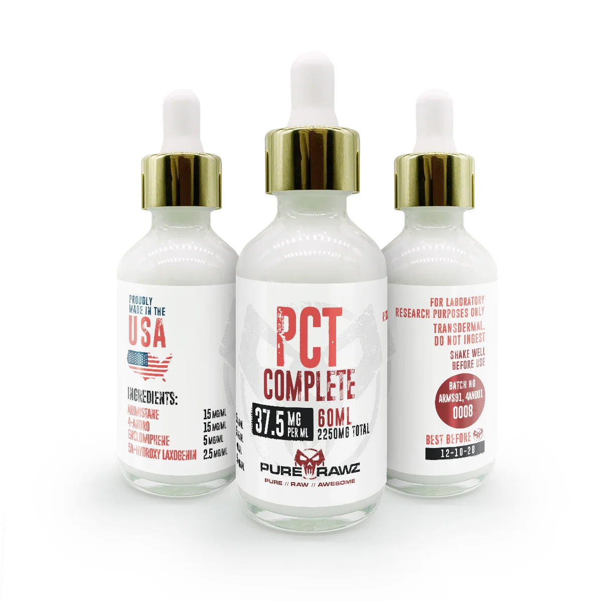 PCT Complete Transdermal (Arimistane + 4-Andro + Enclomiphene + 5a-Hydroxy Laxogenin)