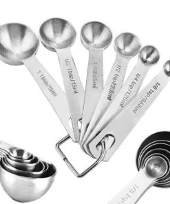 Stainless Steel Measuring Spoons – Set of 6